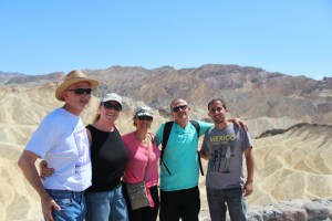 Family Photo at Zambriskie Point, Death Valley